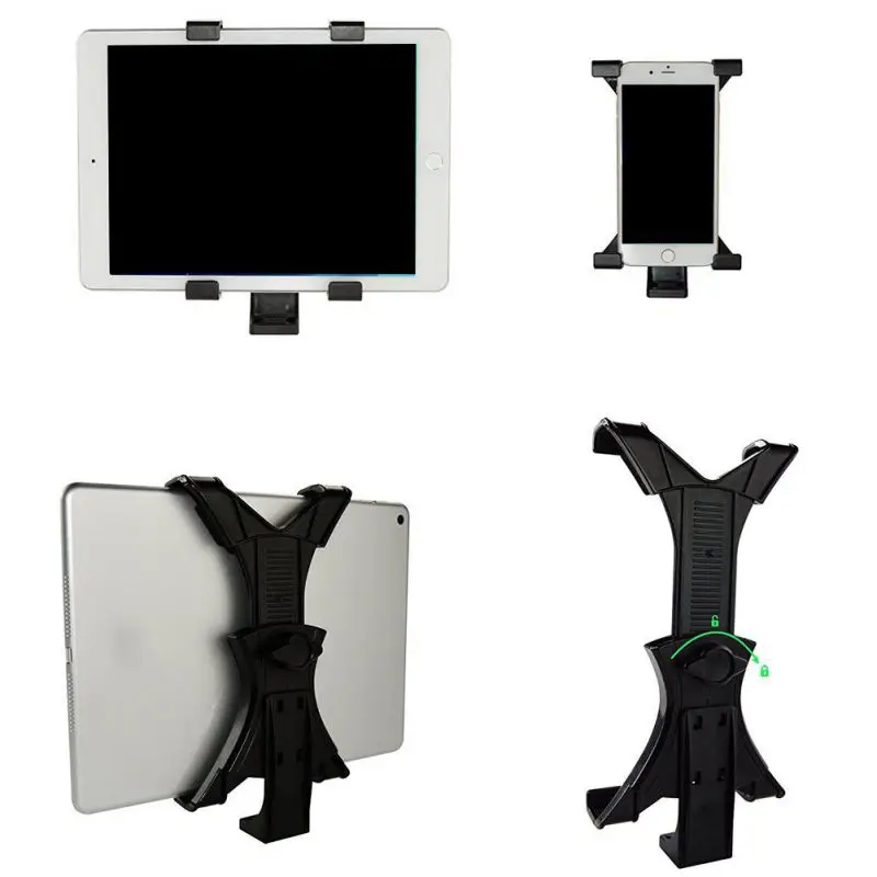 

2-in-1 Tripod Mount Universal Adjustable Cell Phone Monopod Holder Clip Adapter Clamp Stand for 7-10 Inches Tablet Computer