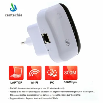 

Centechia 300Mbps Wireless WiFi Repeater WiFi Router WIFI Signal Boosters Network Amplifier Repeater Extender WIFI Ap Wps Router