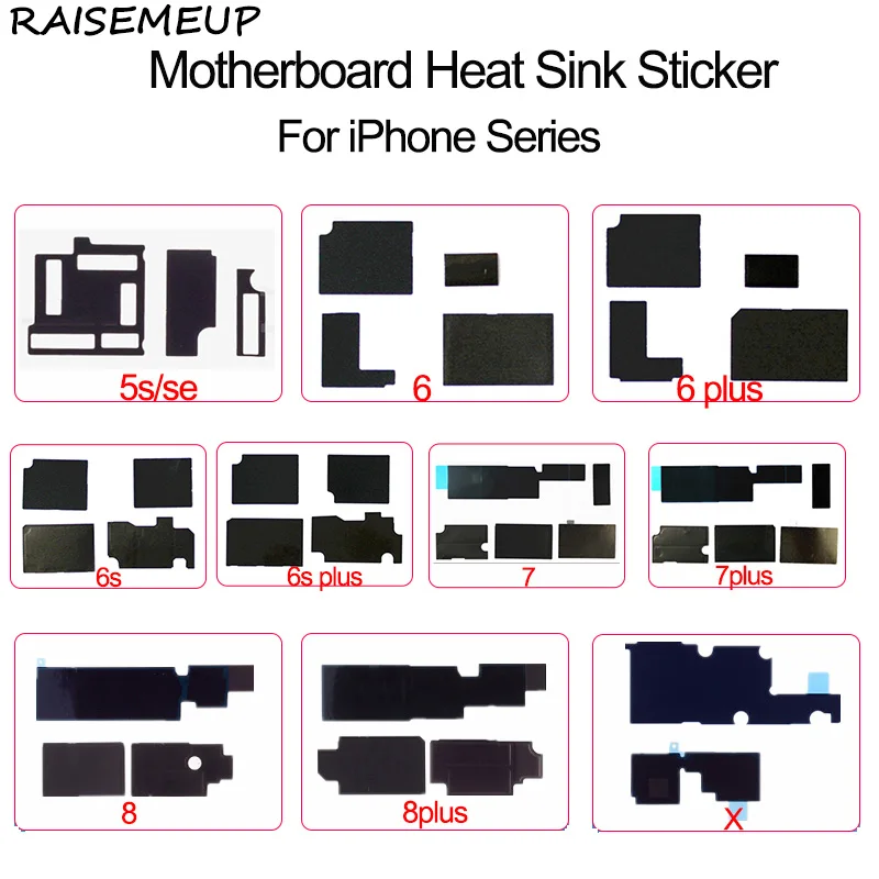 Материнская плата Антистатическая теплоотвод охлаждающая наклейка для iPhone XS Max 8 7Plus Клей логическая плата тепловыделение для iPhone XR X 6s