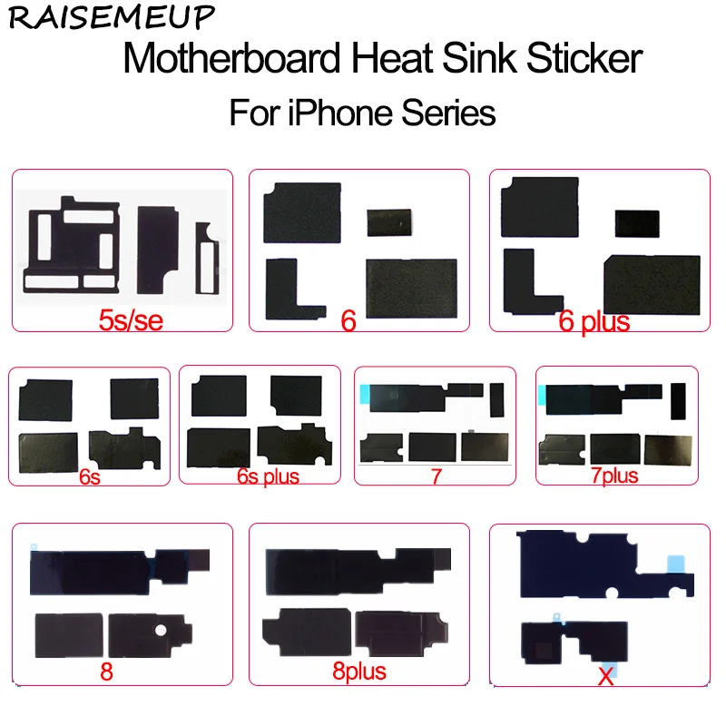 

Motherboard Anti-static Heat Sink Cooling Sticker for iPhone XS Max 8 7Plus Glue Logic Board Heat Dissipation for iPhone XR X 6s