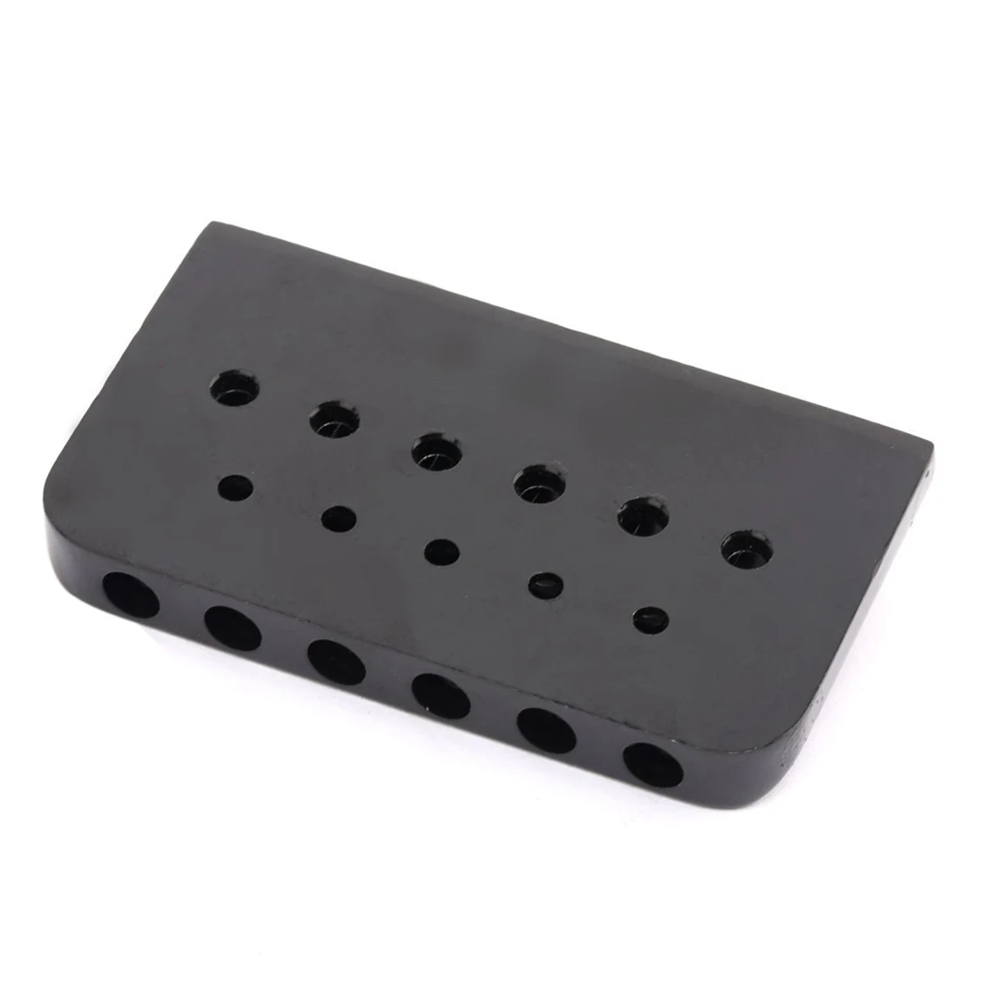 

New 6 String Non-tremolo Hardtail Electric Guitar Bridge Saddle for Strat Stratocaster Tele Telecaster Guitar Replacement , Bl