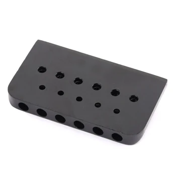 

New 6 String Non-tremolo Hardtail Electric Guitar Bridge Saddle for Strat Stratocaster Tele Telecaster Guitar Replacement , Bl