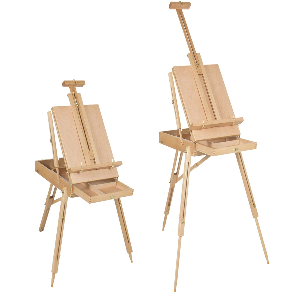 Premium Beech Wood Easel For Painting Men/Women Art Easel Stand Portable Outdoor Drawing Stand Art Supplies For Artist