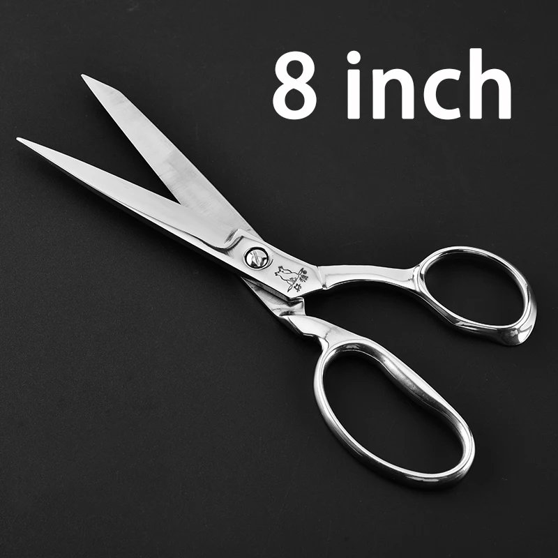MA LANG 8inch Stainless Steel Professional Tailor Scissors Sharp Heavy