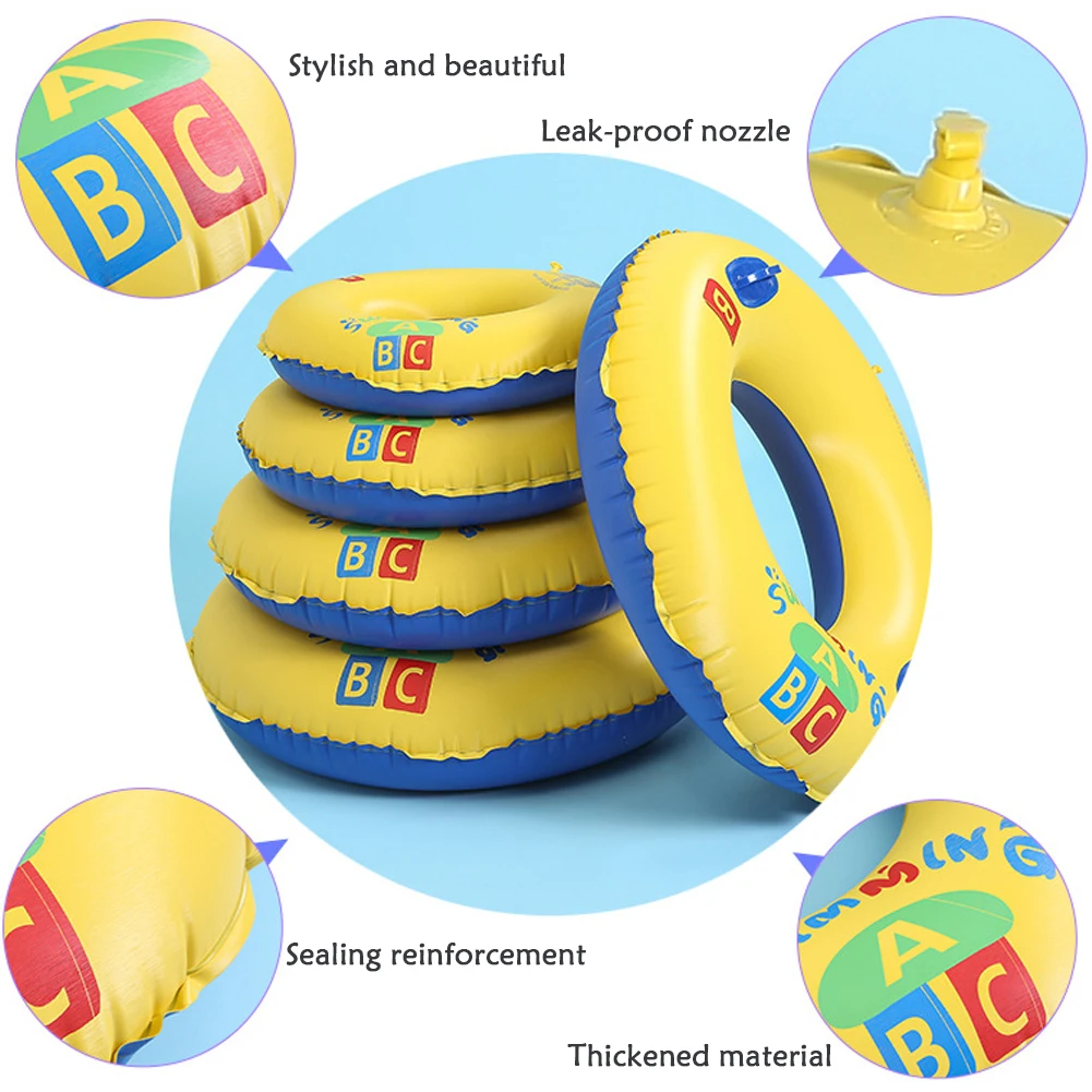 Летнее пляжное детское кольцо для плавания, детские летние игрушки для открытого воздуха, плотное устойчивое к царапинам кольцо для плавания разных размеров