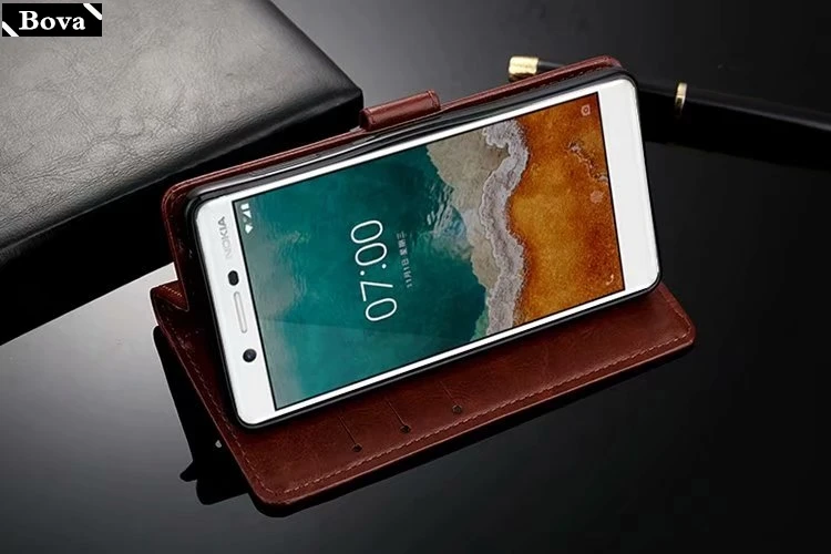 Чехол для Nokia 7 1 Plus из искусственной кожи fip чехол с держателем карт plus защитная