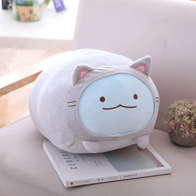 Sumikko gurashi Плюшевые игрушки Мягкие Аниме плюшевые Угловые био подушки детские игрушки подарок на день рождения для детей - Цвет: Синий