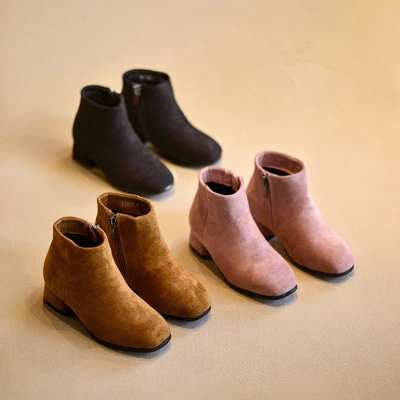 LIULIVERSONWinter Brief Vintage Ankle Boots for Baby Girl High Heel