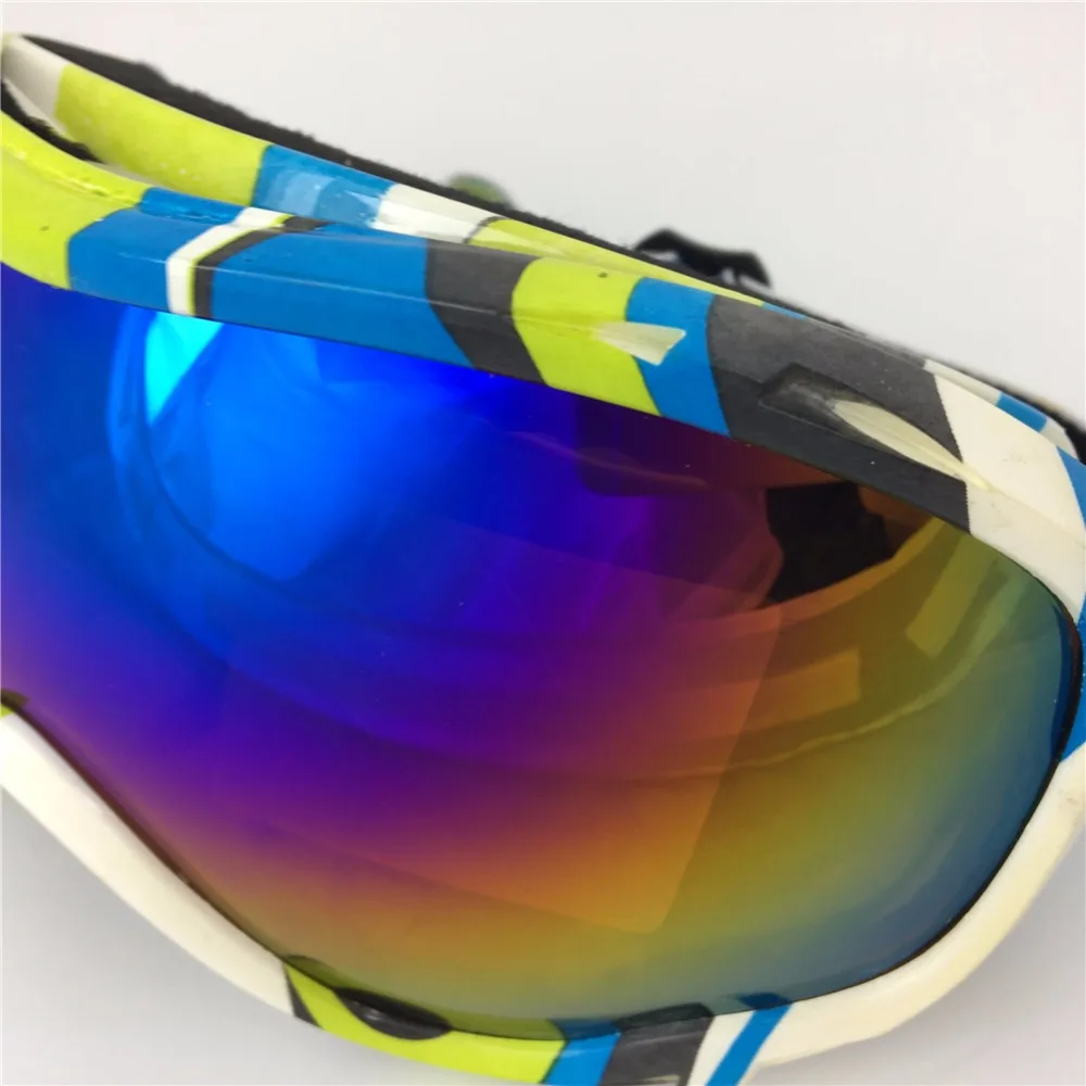 

Clearance Snow ski goggle UV 400 antifog snowboard goggles double lens PC TUP frame goggles spherical ski goggles skiing