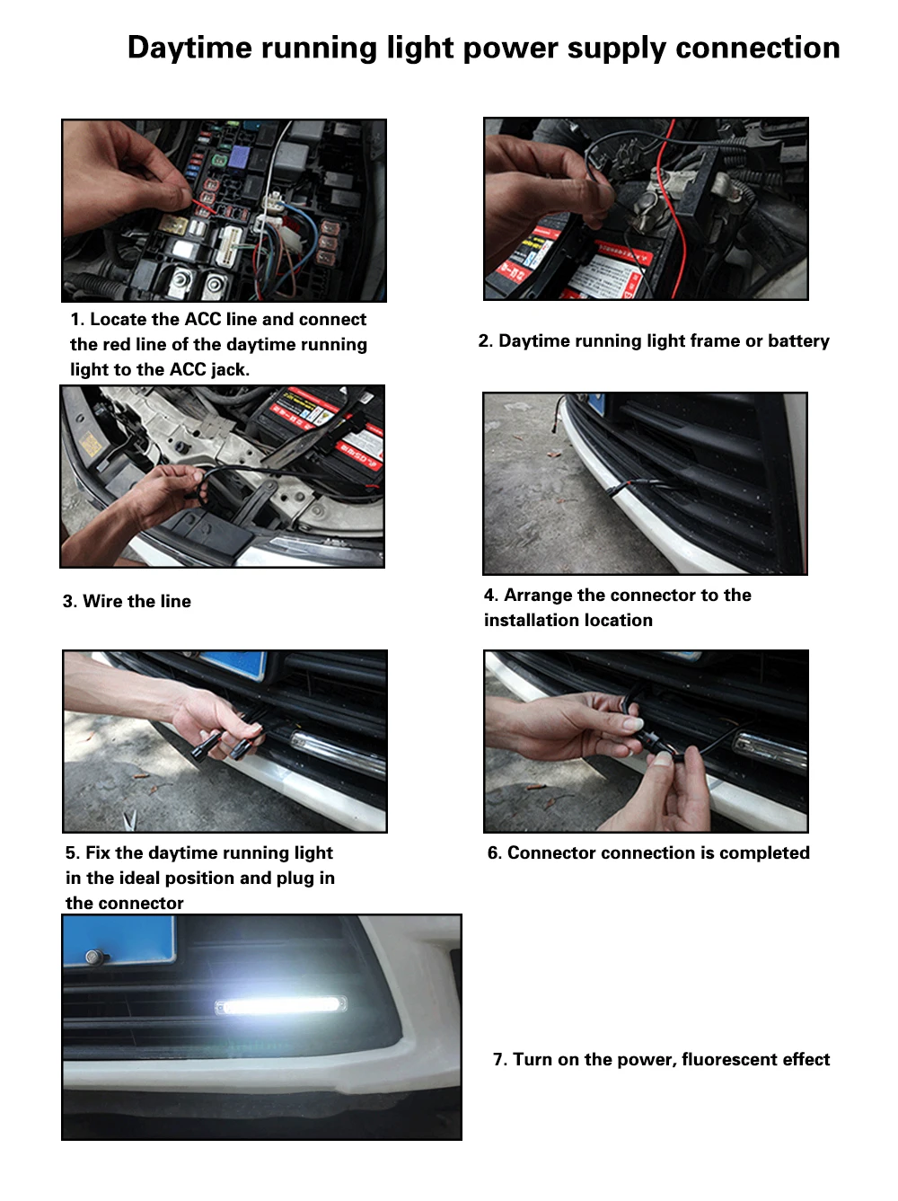 Universal DRL LED Daytime Running Lights Car Lamp External Lights Auto Waterproof Car-styling Led DRL Lamp Amber Turn Signal  (20)