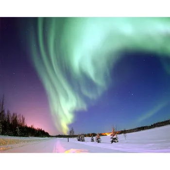 

DIY diamond painting cross stitch Needlework diamond Antarctic Aurora embroidery full square Crystal resin diamond mosaic 0115