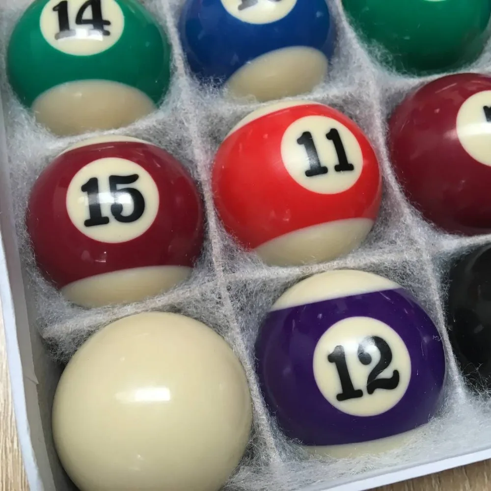 xmlivet Cheap Billiards Pool Table Balls Full sets in 50mm/52.5mm Resin Billiard Pool Balls Hot Sell