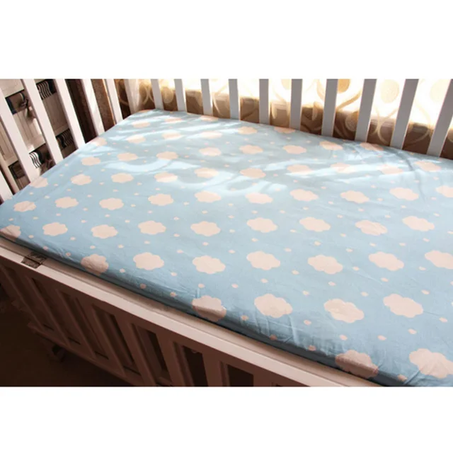 Muslin 100 Cotton Baby Bedding Sets Crib Bed Sheets Newborn Baby Bed