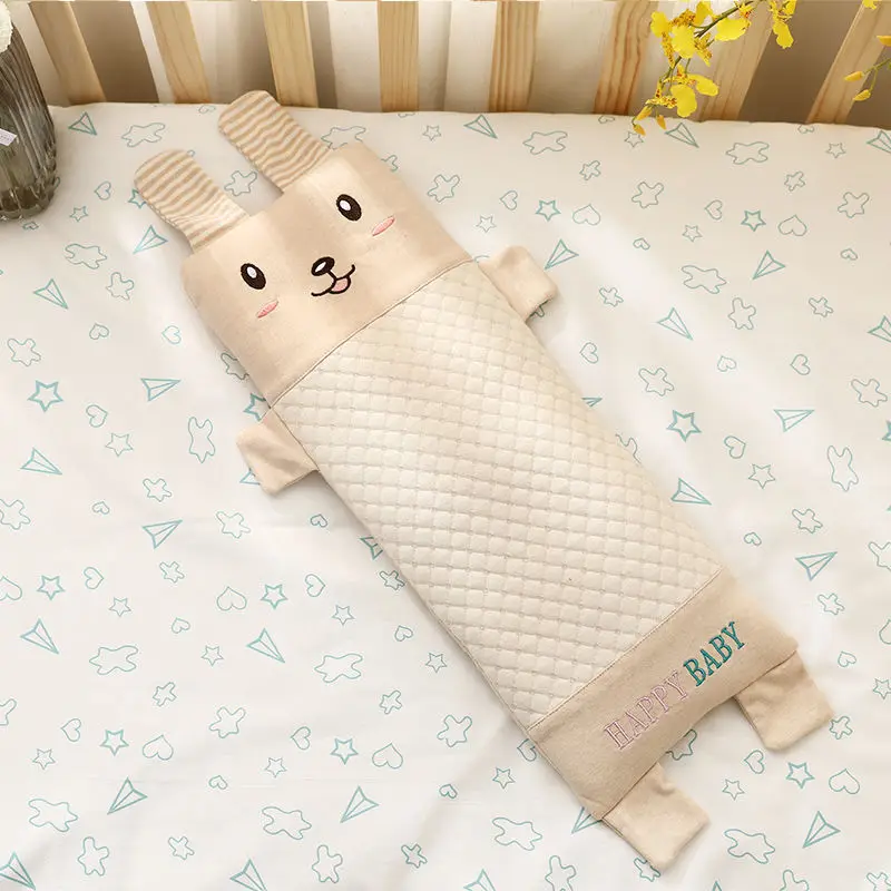 

Breathable Newborns Baby Pillow Natural Buckwheat Filling Pillow With Cute Cartoon Colored Pillowcase Baby Head Protect Cushion
