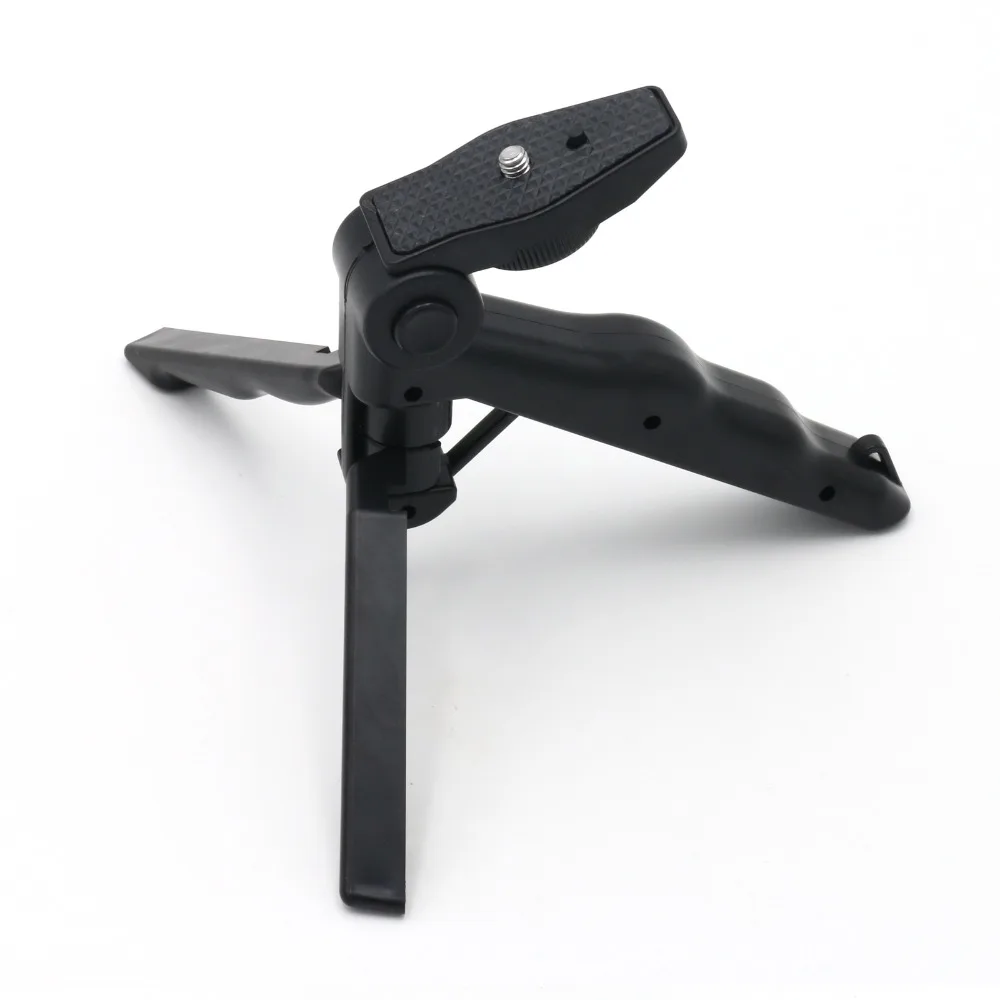 

100% GUARANTEE 4" Hand Pistol Grip Mini Travel Folding Tripod For Digital Camera 2 in 1