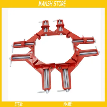 

4pcs/lot 90 Degree Right Angle Clamps DIY Woodworking Picture Frame Fish Tank Corner Clamping Kit Corner Clips Wookworking Tool