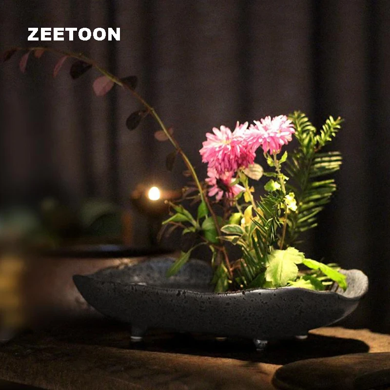 Japanese Zen Style Floral Vintage Elegant Vase Ikebana Creative Home