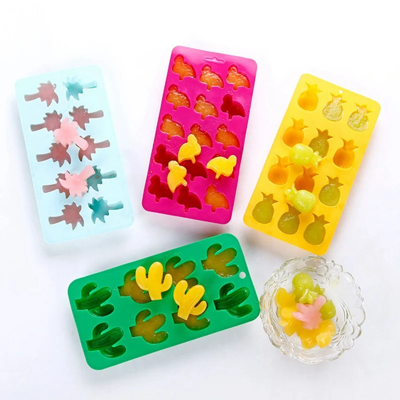 

1PC Baking Tools Cactus Gummy Bakeware Pastry Mould Silicone Cake Cherry Fondant Mold Chocolate Mold Maple Leaf Ice Cube Candy