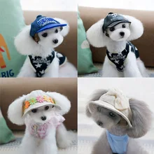 Livraison gratuite Pet Chapeaux accessoires Pour Animaux béret bouchon Pour Animaux de Compagnie Chien chapeau Teddy Chien Caniche Chapeau cheveux 11 Style Baseball Chapeau Pour Animaux de Compagnie Coupe-Vent