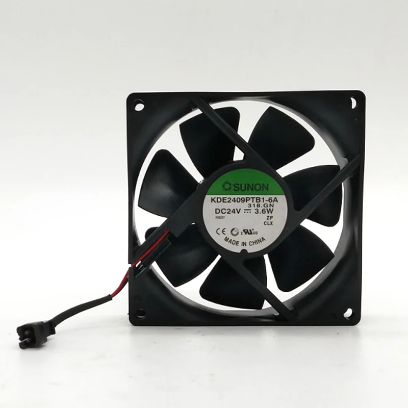 

Original SUNON KDE2409PTB1-6A 9CM 92x92x25MM 9225 DC 24V 3.6W case server inverter cooling fan