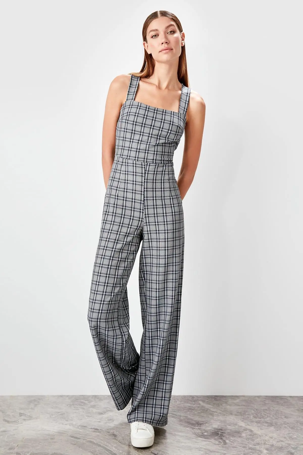 

Trendyol Multicolour Plaid Jumpsuit TCLAW19LJ0016