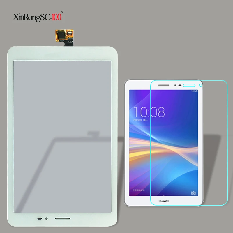 

Tempered Glass film For Huawei Mediapad T1 8.0 3G S8-701u / Honor Pad T1 S8-701 White Touch Screen Panel Digitizer Glass Sensor