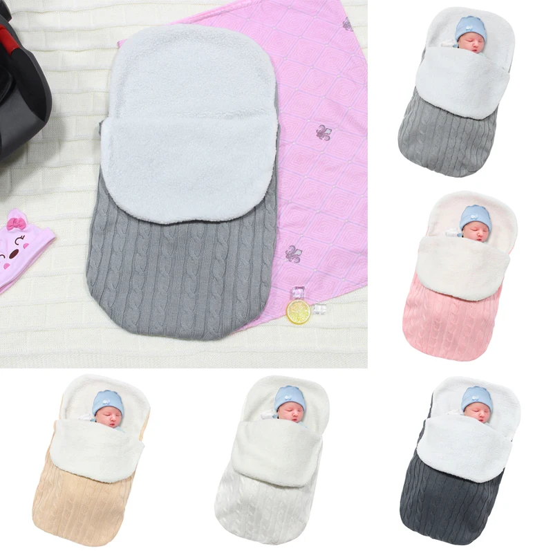 Winter Infant Baby Sleeping Bag Warm Swaddling Thick Blanket Newborn