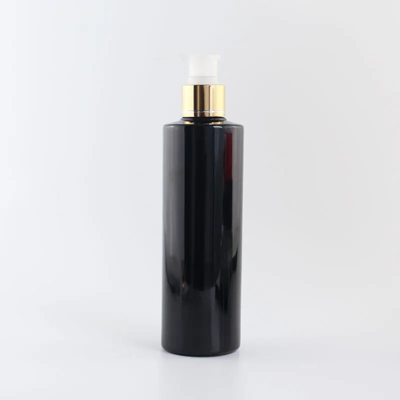 25 шт пустые белые пластиковые бутылки для лосьона, дозатор для жидкого мыла контейнер для личного ухода лосьон, насос косметические контейнеры - Цвет: Black Bottle Clear