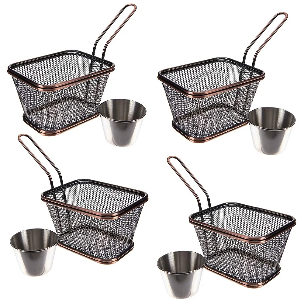Fry basket brass set