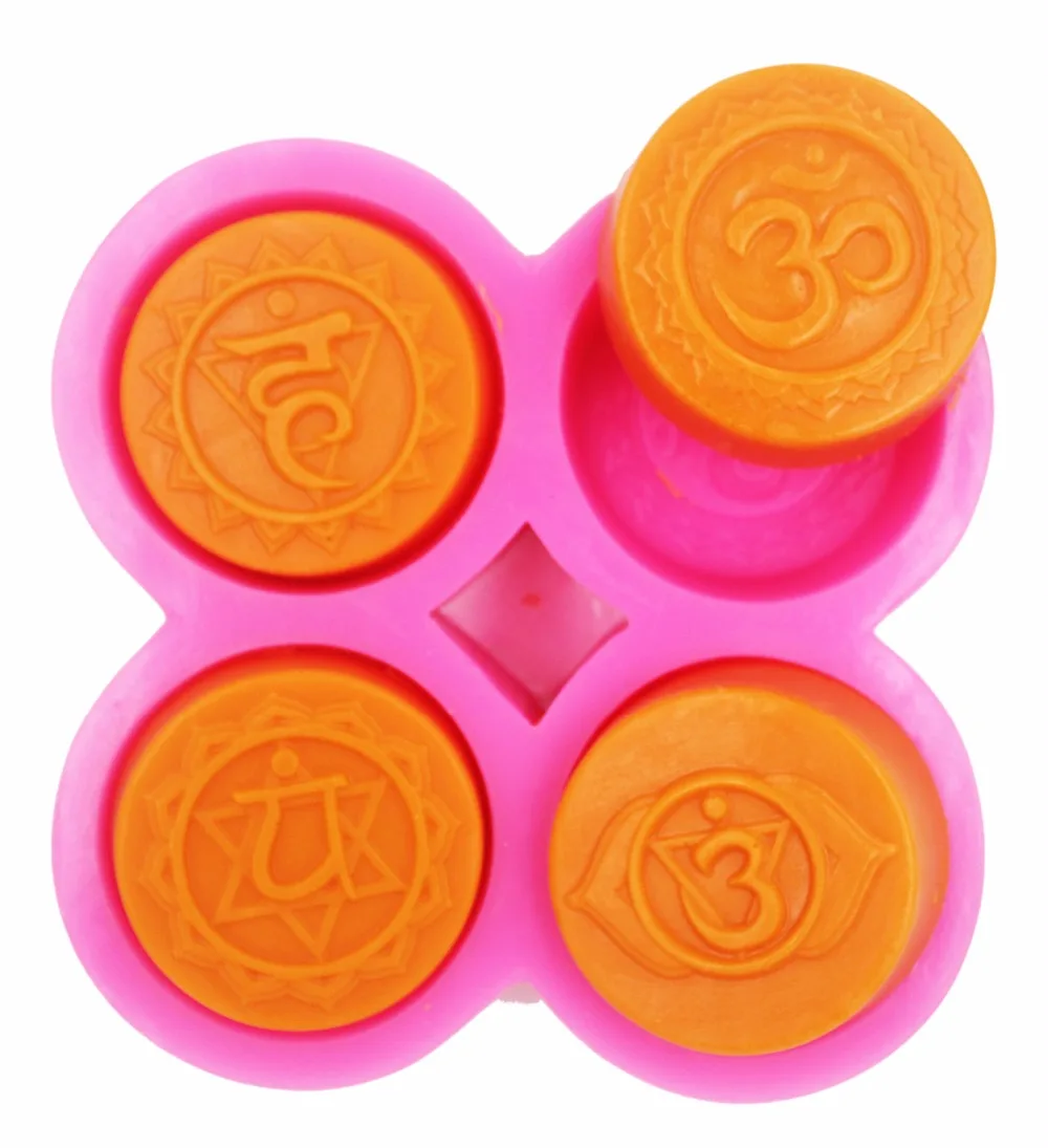 4 Cavity Character Silicone Soap mold DIY Hangmade Craft 3d soap molds S566