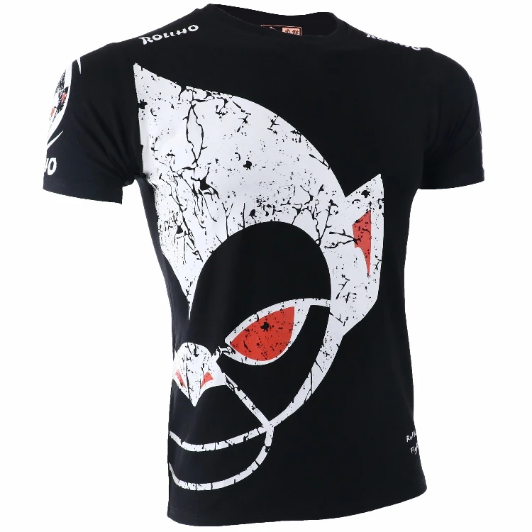 

ROLLHO fight Thai boxing T-shirt men's stretch training MMA fight fight