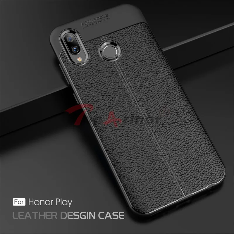 Роскошный мягкий ударопрочный чехол из ТПУ для Huawei Honor Play Litchi с узором 6 3 дюйма