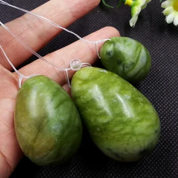 

Natural Blend Color jade egg for Kegel Exercise 3pcs in 1 set Small Medium Large pelvic floor muscles vaginal exercise egg mix