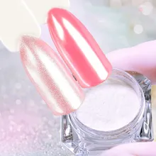 2 г 1 коробка Алмазный Жемчуг Русалка порошок белый дизайн ногтей Блеск пыль белый жемчуг эффект ногтей Декоративный пигмент для ногтей аксессуары для ногтей