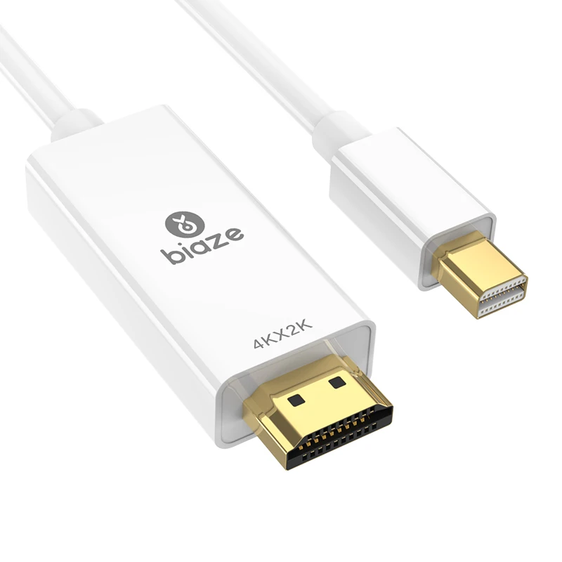 Biaze 4K мини дисплей порт Адаптер DP к HDMI 1,8 м 3 м Дисплей порт конвертер для ноутбука проектор Дисплей порт к HDMI Thunderbolt