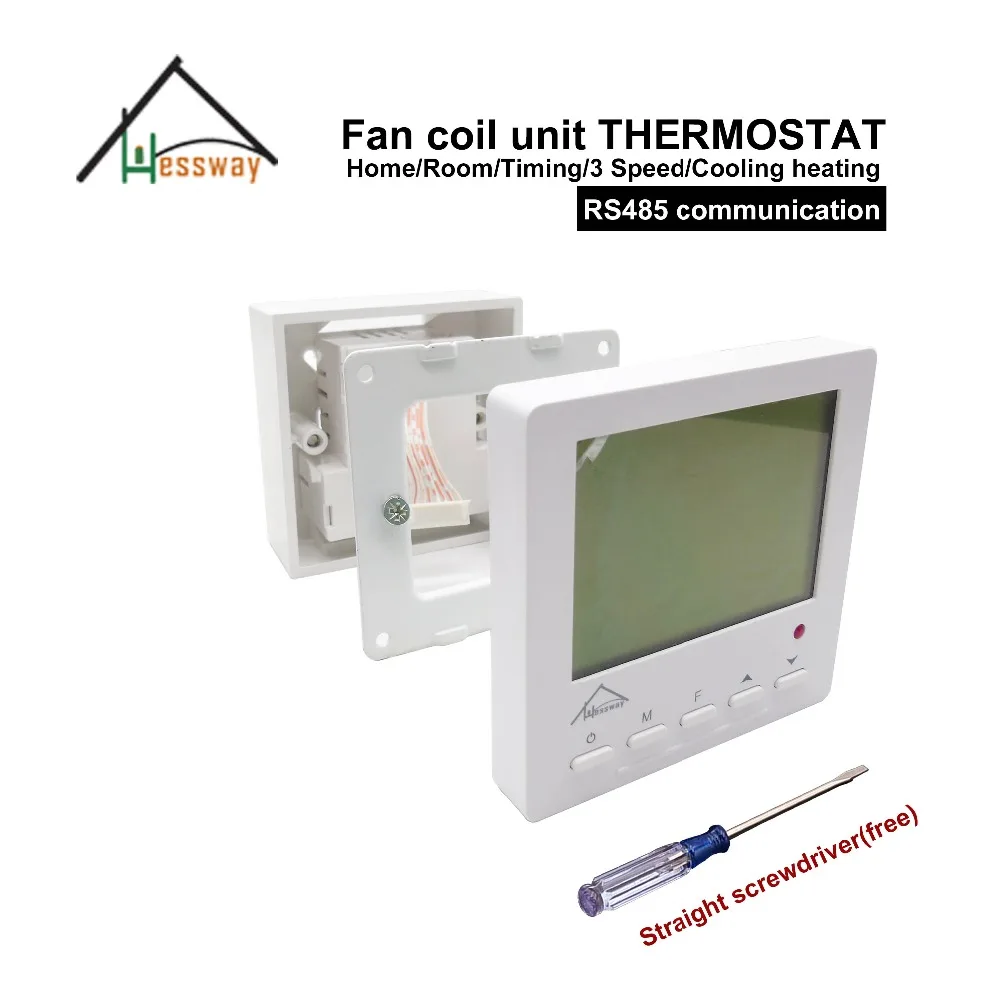 Центральный кондиционер HESSWAY modbus RTU RS485 переключатель управления термостатом для