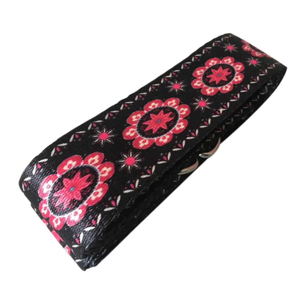 Modello di colore Elastico Della Fascia di Yoga Cotone Resistente Esercizio Cinghia Regolabile D-Ring Fibbia Dà La Flessibilità Per Lo Yoga