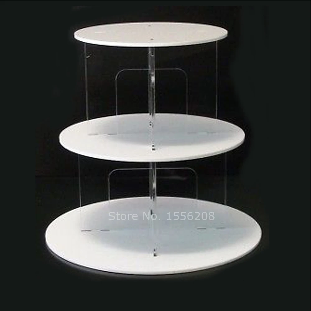 

Acrylic Round Clear Cupcake Stand Dessert Tower Cookies Pastry Serving Platter For Wedding Treats Birthday Party Baby Shower