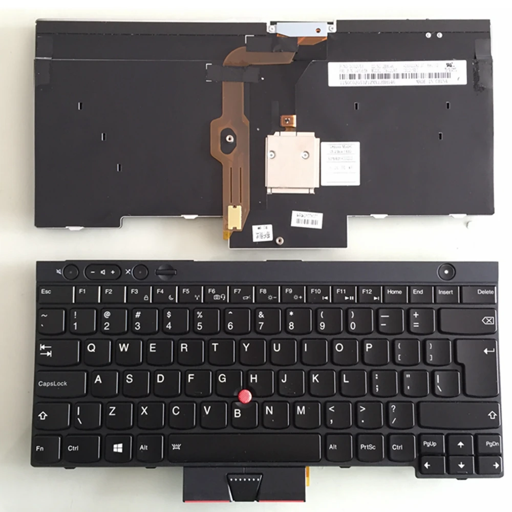 

UI Backlight Black New English keyboard For Lenovo For IBM X220 X220I X220T T410I T510I W520 T420S T520 With pointing sticks