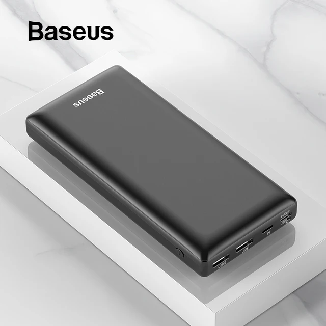 Baseus 30000mAh power Bank для iPhone samsung Xiaomi внешний аккумулятор USB C PD Быстрая Зарядка Внешний аккумулятор usb-зарядное устройство