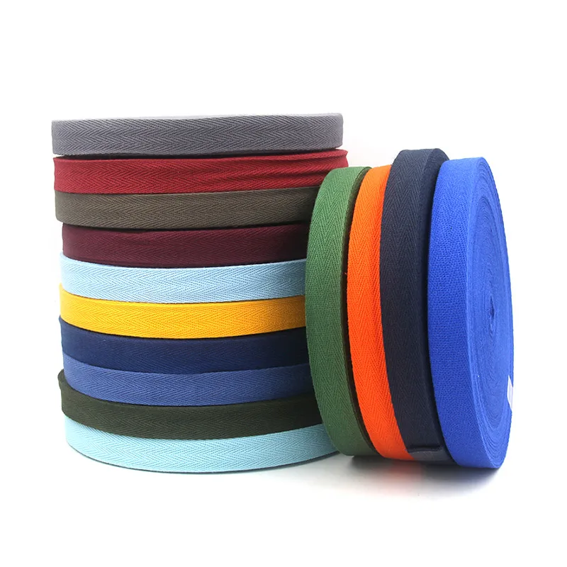 

3meter/lot 25mm Multi Color Herringbone Tape Ribbons Woven Cotton Sewing Overlock Cloth Strap Belt DIY Accessories LX528