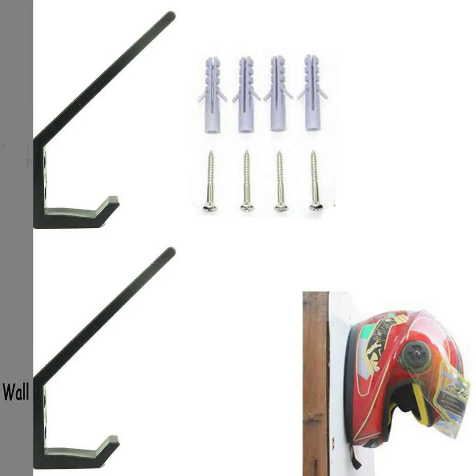 2 × uchwyt na kask rowerowy regały magazynowe wieszak 2 × uchwyt na kask rowerowy regały magazynowe wieszak