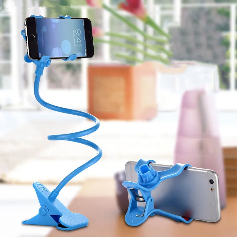 

Mobile Phone Holder Flexible Long Arm Lazy Holder Stand Gooseneck Mount Cell Phone Holders Bracket For iPhone X 8 7