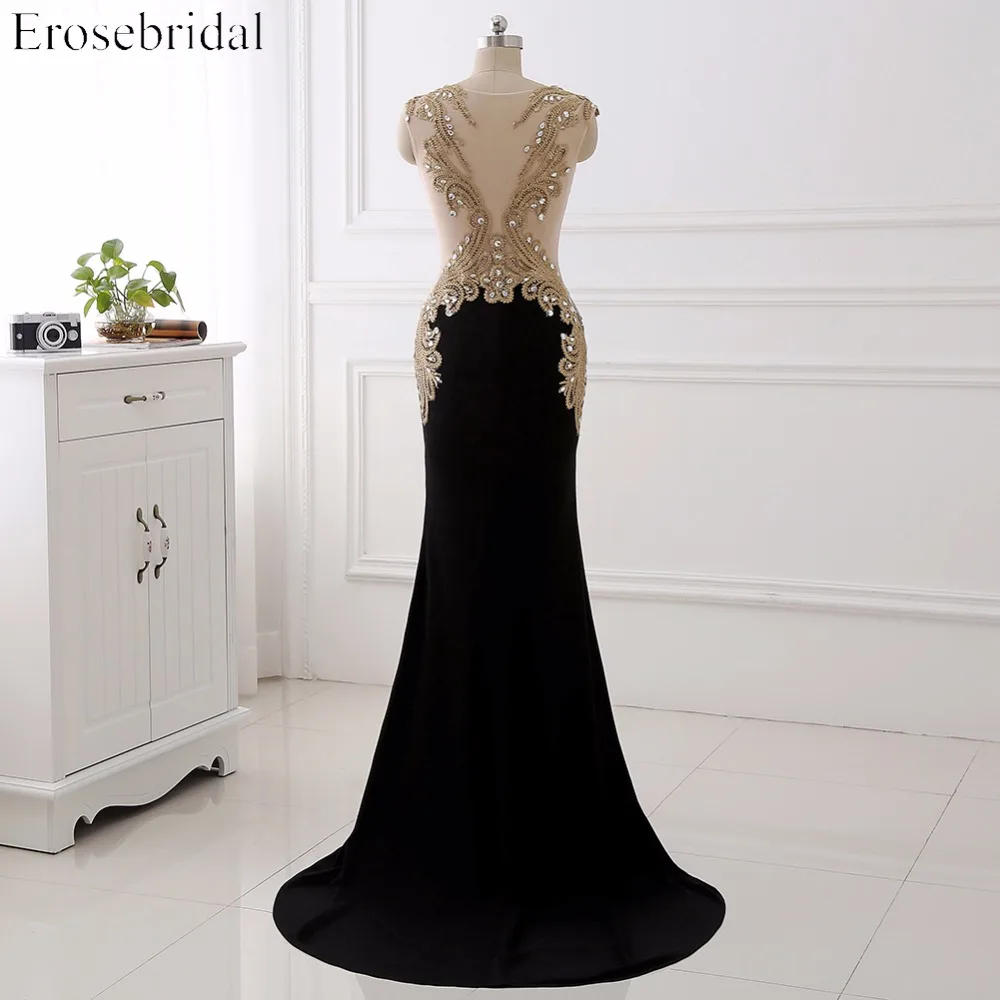 Women Evening Dress Long Party Dresses Long Evening Party Dresses Gold Lace with Sheer Neck Evening Gowns for Women Women Evening Dress Long Party Dresses Long Evening Party Dresses Gold Lace with Sheer Neck Evening Gowns for Women