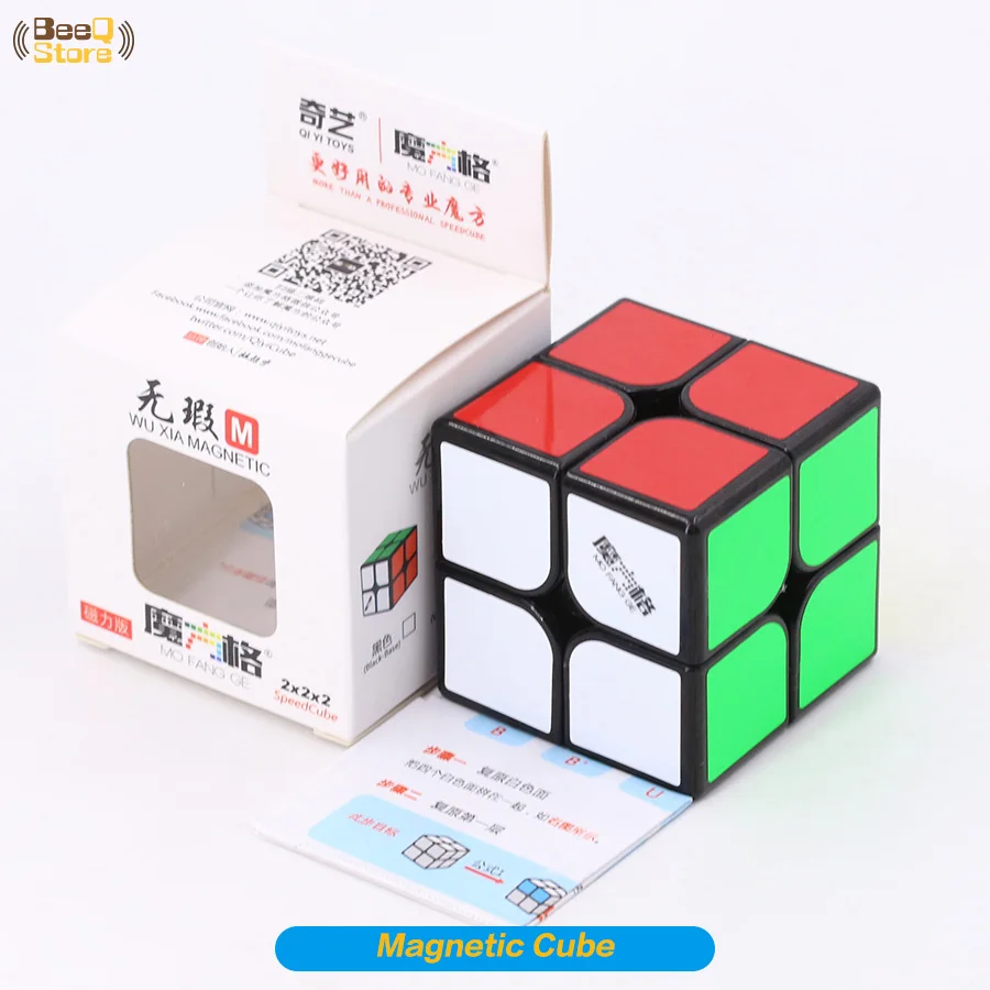 Mofangge wuxia M 2x2 Магнитная Cube Magic Cube Скорость головоломки Мэджико Cubo profissional игрушка для малыша образования 2x2x2 wca конкурс