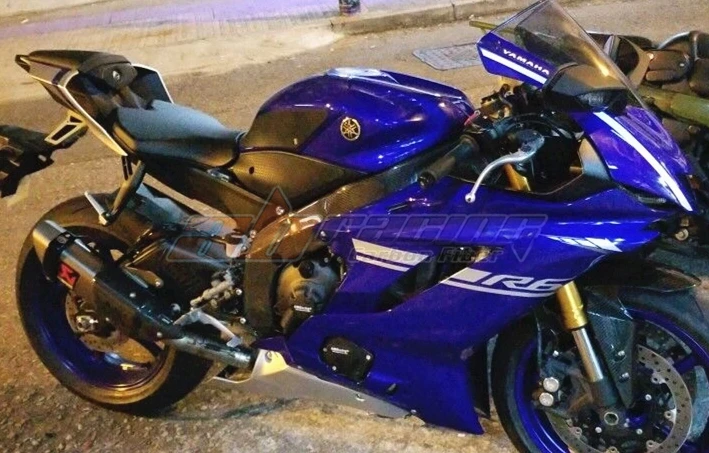 Рамка Крышка для Yamaha YZF R6 полностью углеродное волокно саржа