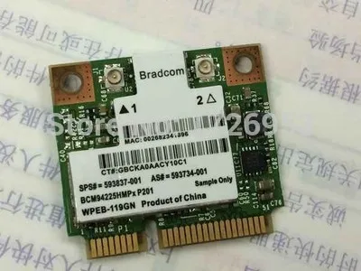 Беспроводная Wi-Fi карта BroadCom BCM943225HM BCM943225 BCM43225 Half Mini PCI-Express PCIe | Компьютеры и офис