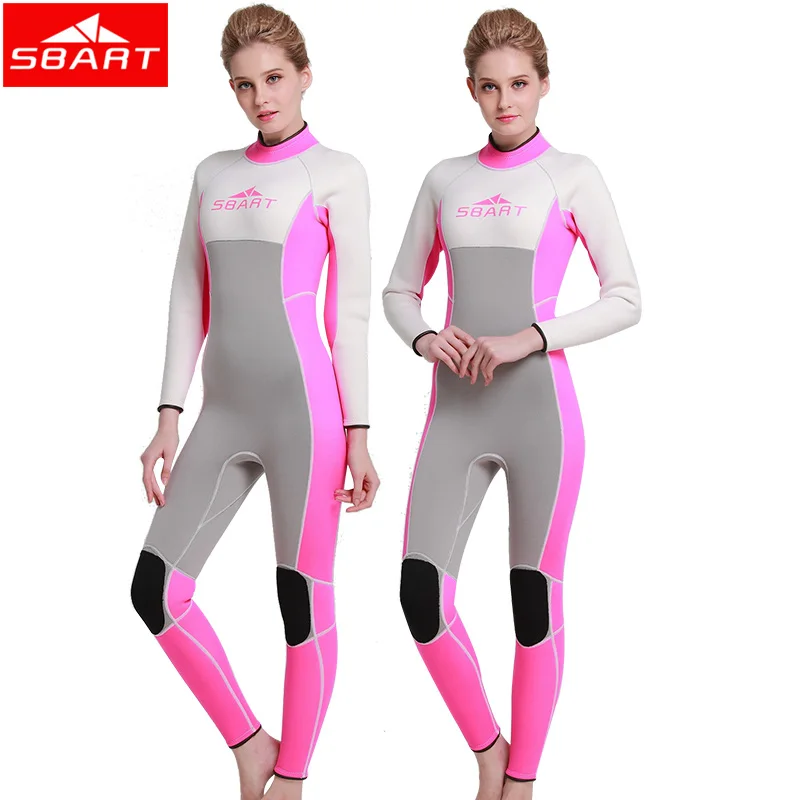 SBART New Thick Wetsuit Women Neoprene Surfing Wetsuits 3MM Scuba