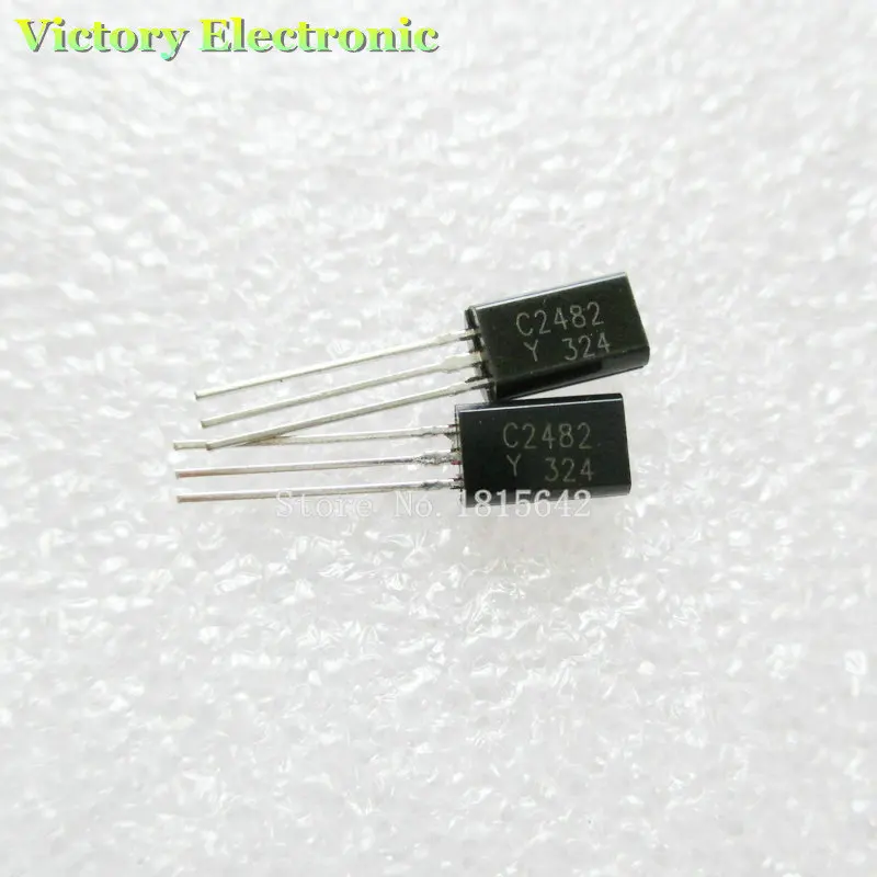 50PCS Lot New C2482 2SC2482 2sc2482 Small Power Miniwatt Triode TO 92 Wholesale font b Electronic