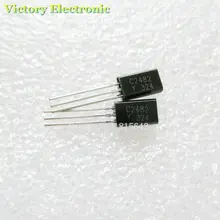 50PCS Lot New C2482 2SC2482 2sc2482 Small Power Miniwatt Triode TO 92 Wholesale font b Electronic